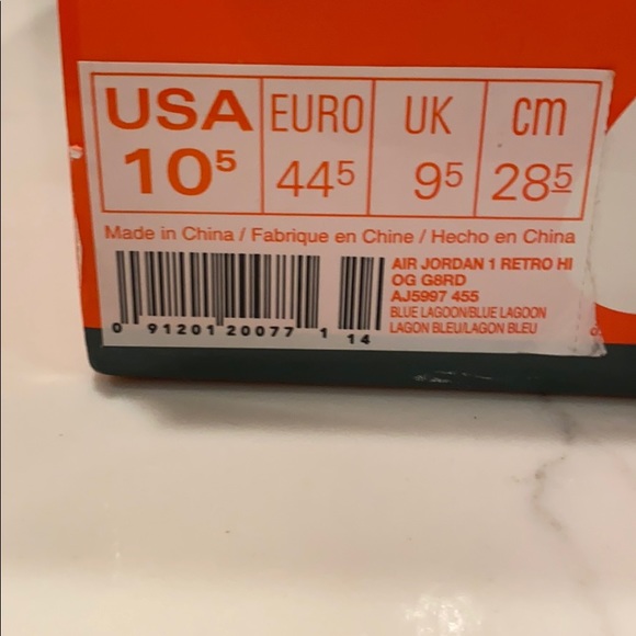 Jordan Gatorade ones light blue - Picture 4 of 4